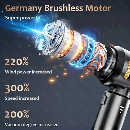 CENRR 998000PA Wireless Car Vacuum Cleaner – Powerful Portable Handheld Auto Cleaning Tool & Car Accessory