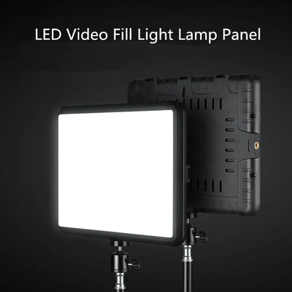 8"/12" LED Video Light Panel Kit – Photography & Streaming Studio Lamp with Tripod Stand for YouTube Live Shoots
