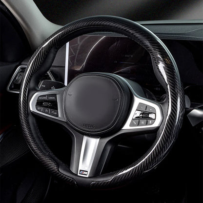 Universal 36-38cm Car Steering Wheel Cover — Non-Slip, Breathable, Fits Round & D-Shaped Wheels