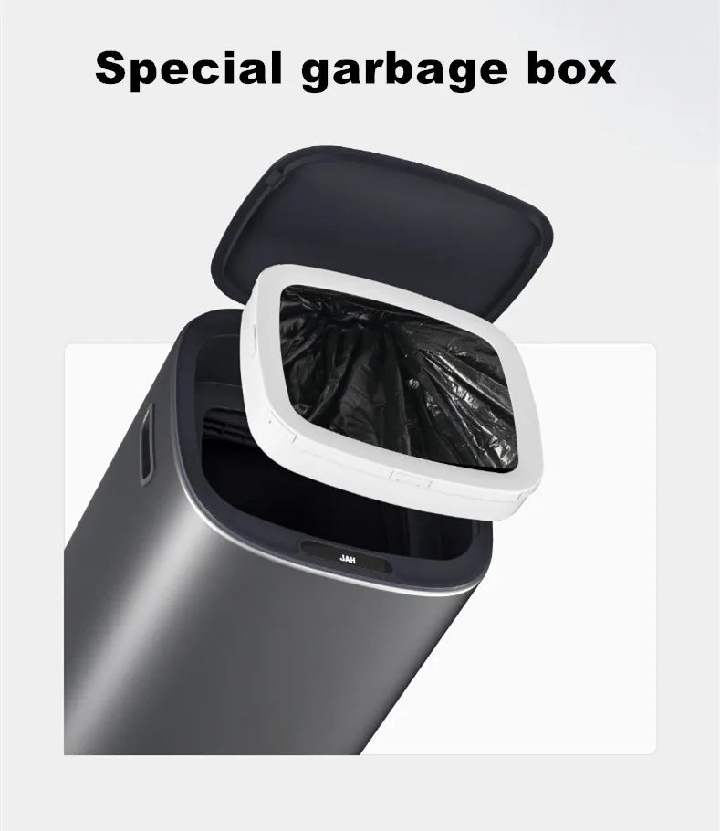 13L Smart Automatic Trash Can — Large Capacity Electric Rubbish Bin for Bathroom, Kitchen & Home