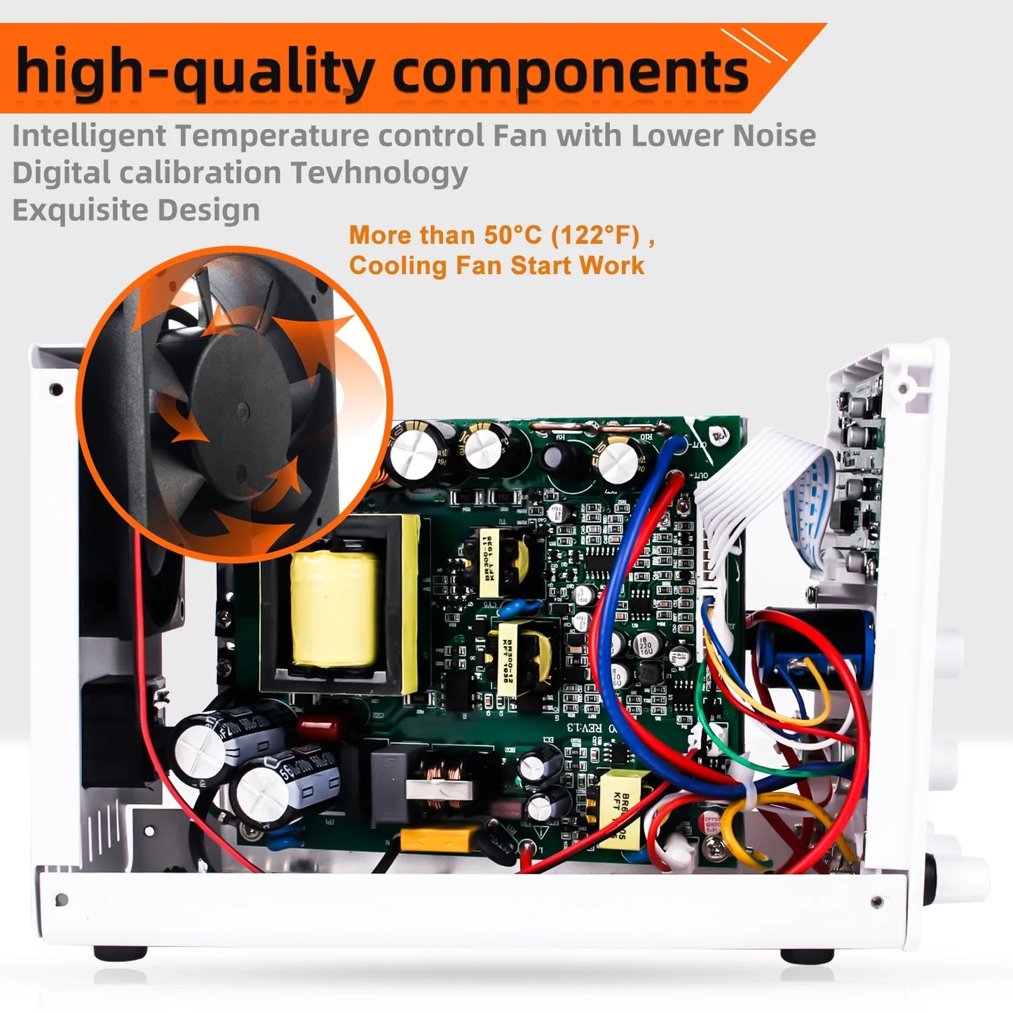 KUAIQU Adjustable DC Power Supply – Lab Bench 30V 10A, 60V 5A, 120V 3A with Preset Current & USB Interface