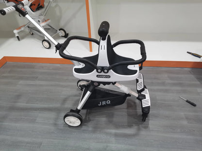 Lightweight Double Stroller with Canopy — Twin Umbrella Stroller for Infants & Toddlers, Compact Foldable Aluminum Frame