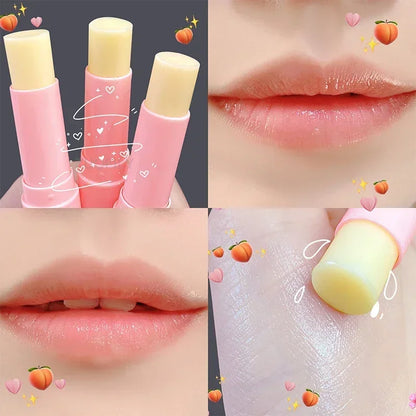 Peach Color-Changing Lip Balm – Long Lasting Moisturizing Hydrating Lip Gloss & Lip Care