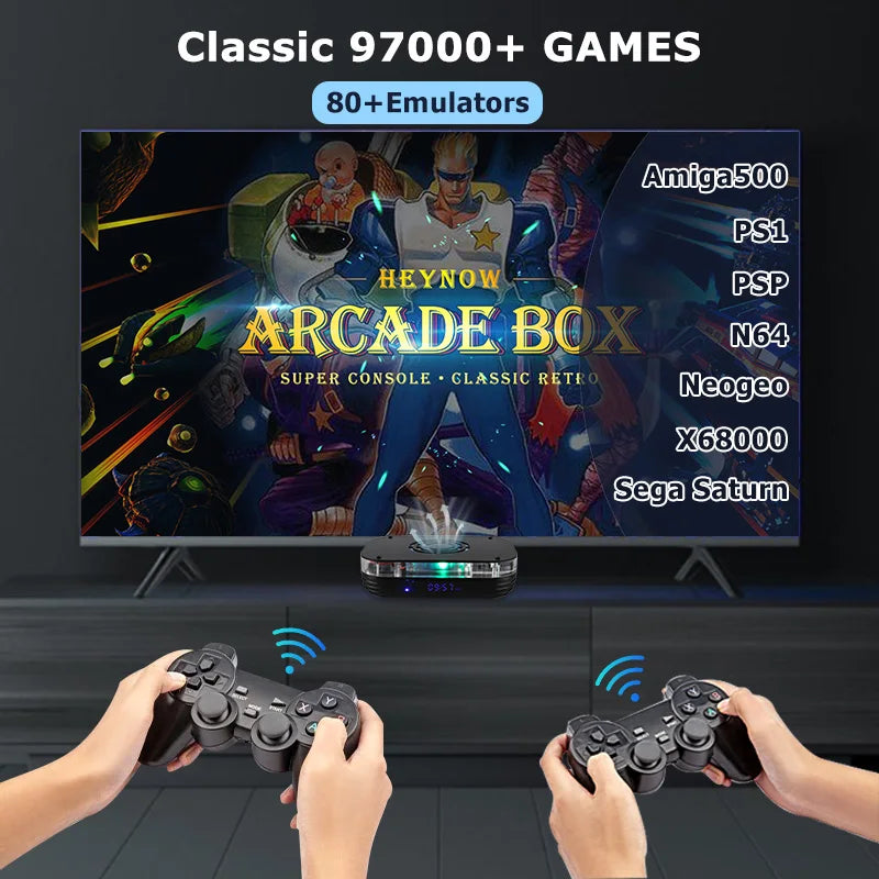 Super Console X4 Max Android 11 8K HD Retro Game Console with WiFi – 97,000+ Built-in Classic Games for PS1, PSP, N64 & Sega Saturn TV Video Game Player