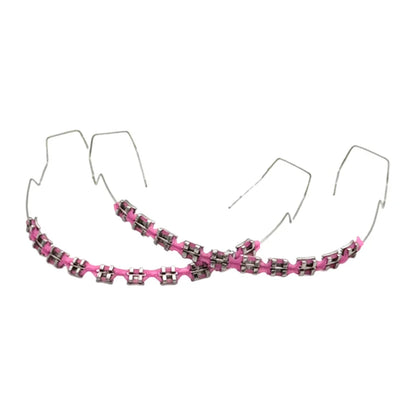 Fashion Temporary Tooth Braces – High-Quality Dental Fake Braces with Metal Wires and Brackets