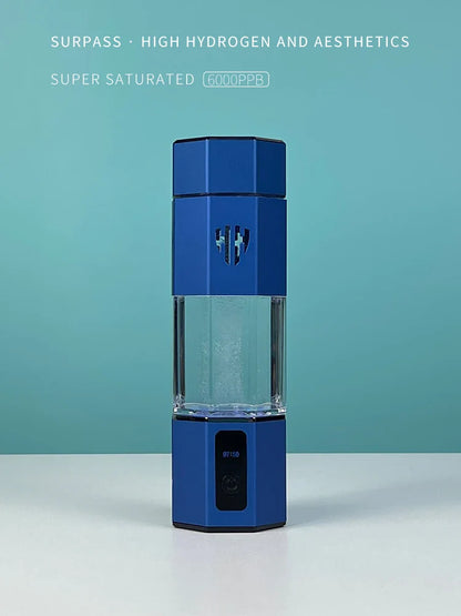 Bluevida 7th Gen Hydrogen Water Bottle – 6000 PPB SPE&PEM Generator with Inhalation Kit & Adapter