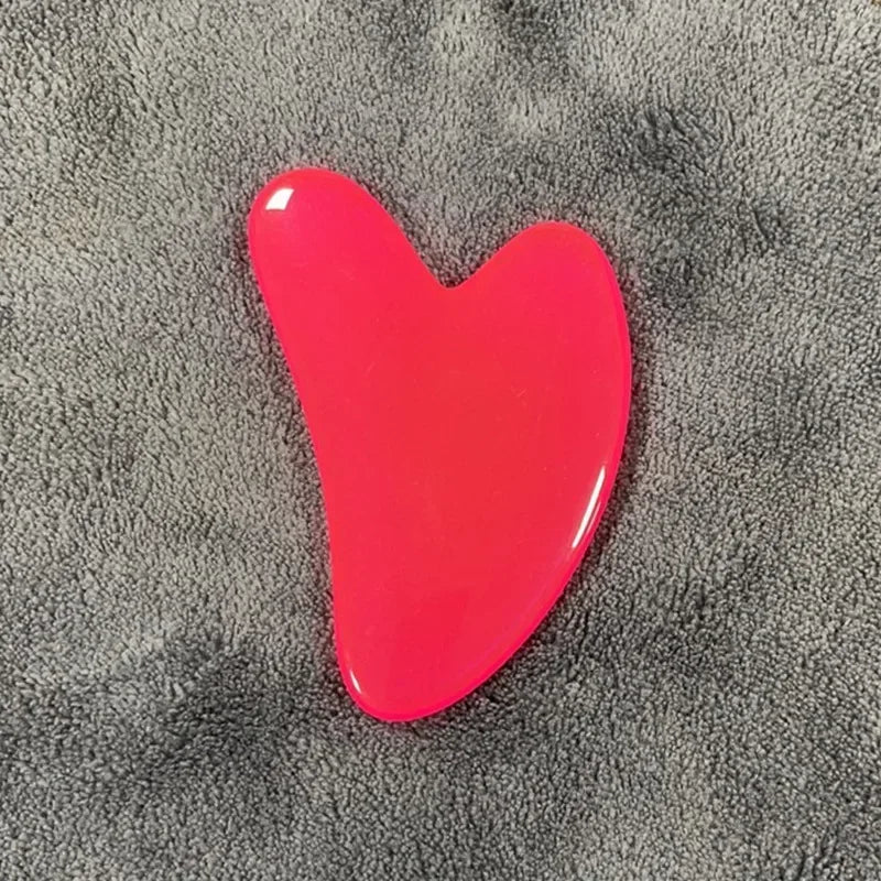 Heart Shape Beeswax Gua Sha Massage Tool – SPA Scraping Face Massager & Acupuncture Guasha Board