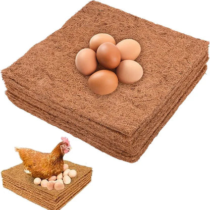 Eco-Friendly Coconut Fiber Chicken Nesting Pads – Reusable Durable Poultry Coop Bedding Mats for Egg Laying Hens
