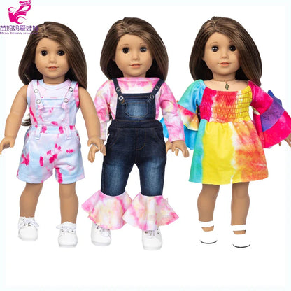 18-Inch Girl Doll Clothes – Pink Coat & Office Dress Outfit, Baby Girl Doll Gift Toy