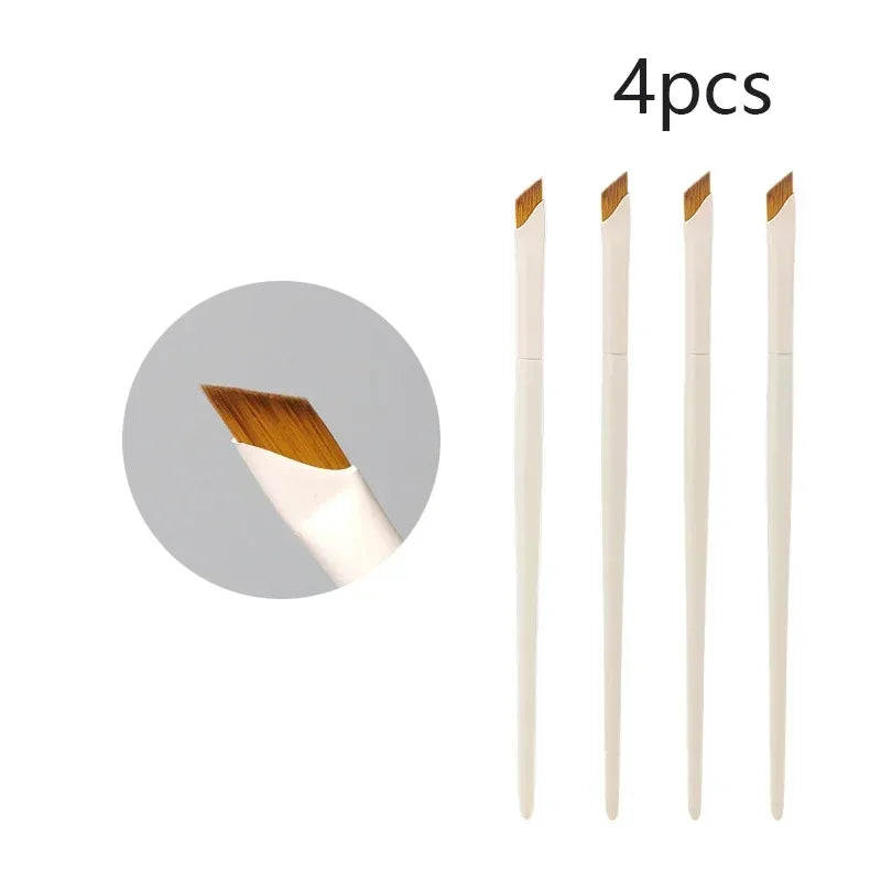 Upgrade Blade Eyeliner Brush | Ultra-Thin Fine Angle Flat Brush for Eyebrows & Under-Eye Makeup | Precise Detail White Brush