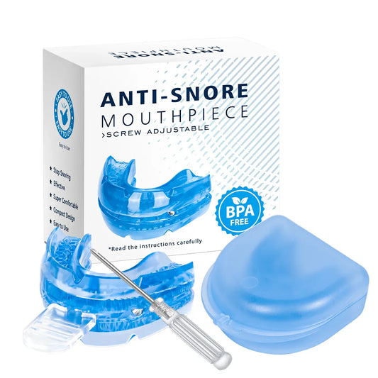 Adjustable Anti-Snoring Mouth Guard – Sleep Aid Mouthpiece for Bruxism, Anti-Apnea & Snoring Relief