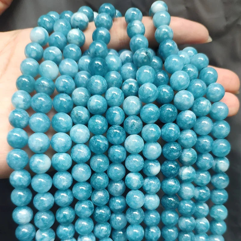 Natural Flame Stone Beads - Yooperlite & Fire Sodalite Loose Spacer Beads for DIY Bracelets and Necklaces