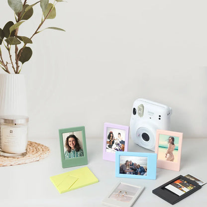 New 3-Inch Mini Film Frame Color Frame for Fuji Instant Film Cameras - Compatible with Instax Mini 12, 11, 9, 90 - Link Play EVO Vertical Frame