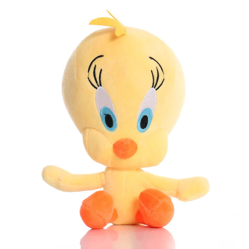 6 Piece Cartoon Character Plush Toy Set - Bugs Bunny, Daffy Duck, Tweety, Cyclone Dog and Bunny Rabbit Stuffed Dolls for Children’s Gifts