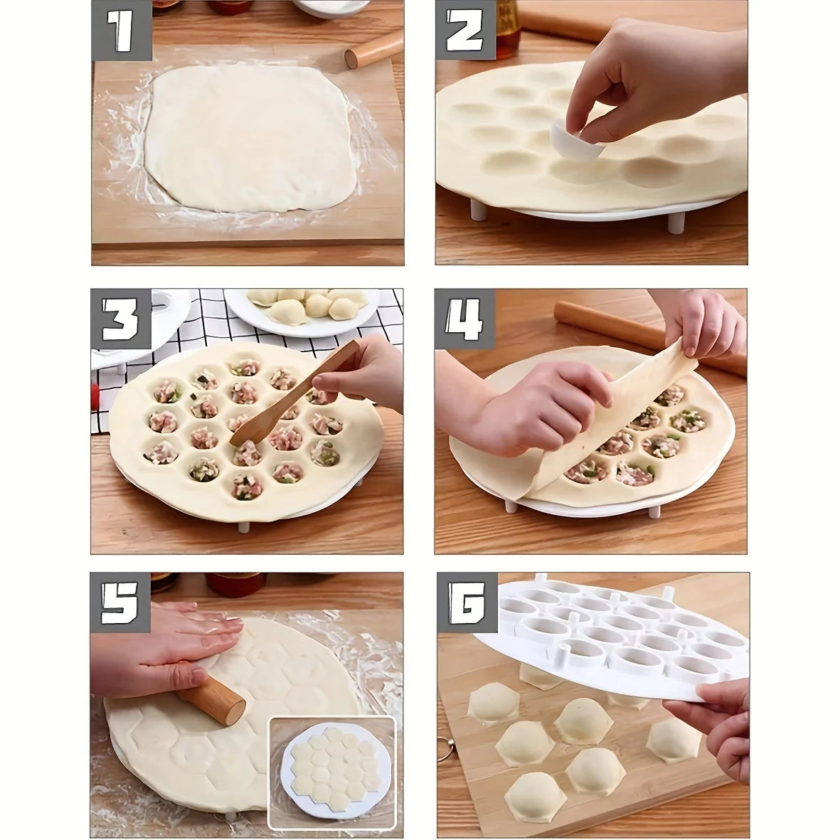 Dumpling Maker Dough Press Mold – Kitchen Ravioli & Pastry Tool for Easy Homemade Dumplings & Filled Dough