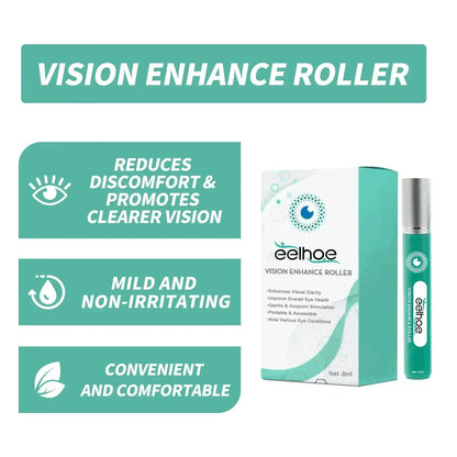 Vision Enhance Roller – Clearer Eyesight, Mild Relaxation Massage for Eye Fatigue, Dryness & Discomfort Relief