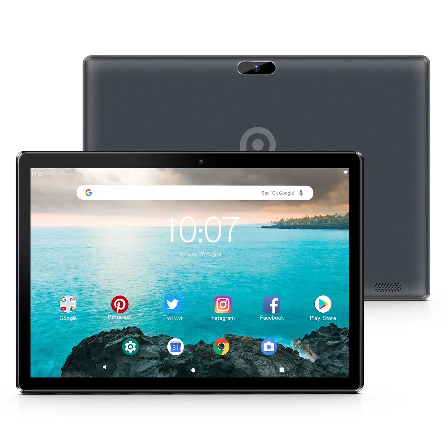 PRITOM 10-Inch Tablet PC – Android 13, 64GB, Quad-Core, SIM Slot, WiFi, GPS & 3G Phone Call Support