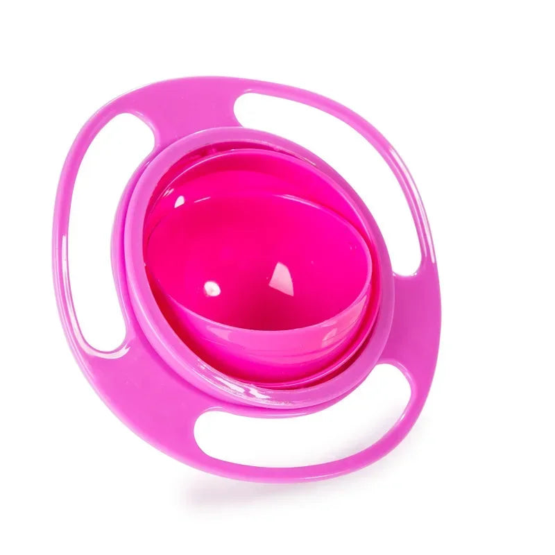 Universal Gyro Bowl – 360° Rotary Spill-Proof Feeding Dish & Balance Training Toy for Children