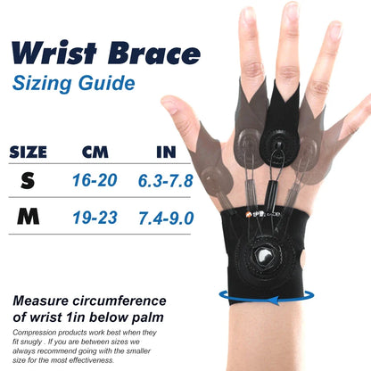 Adjustable Finger Splint Brace - Knob-Controlled Hand Support for Trigger Finger, Tendinitis & Recovery
