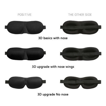 3D Sleeping Eye Mask – Soft Padded Travel Blindfold for Rest, Relaxation & Eye Comfort
