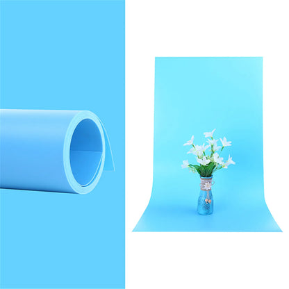 55x120cm Solid Matte White PVC Photo Background – Anti-Wrinkle, Waterproof Backdrop for Photography and Subject Shooting