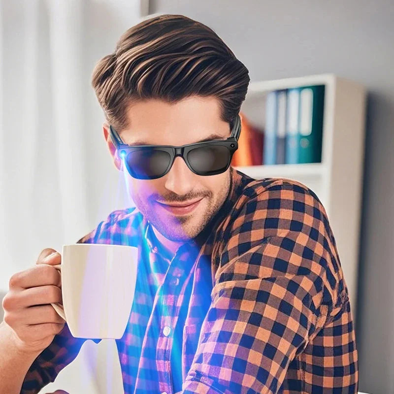 OPPO AI Smart Glasses — Ultra-Clear Camera, Touch Control, Bluetooth Calling, Video & Music Player Sport Sunglasses