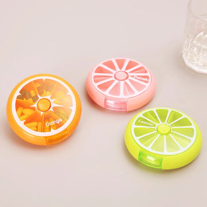 Mini Portable 7-Day Pill Box – Small Travel Vitamin & Medicine Organizer with 7 Grids for Tablets & Fish Oils