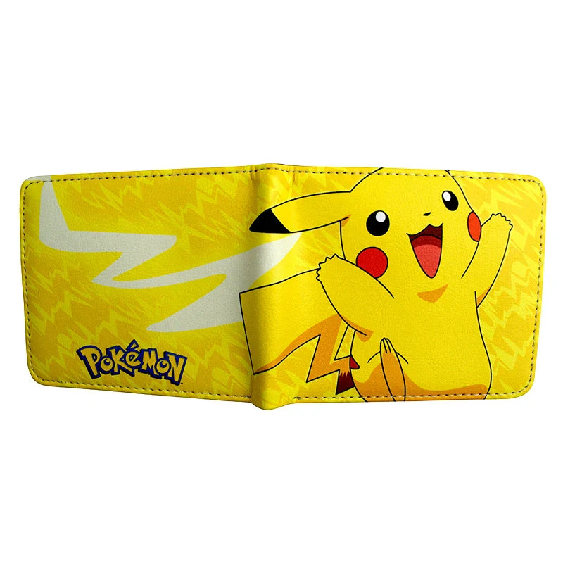 MINISO Pikachu Cartoon Wallet – PU Fashionable Short Purse for Men and Women