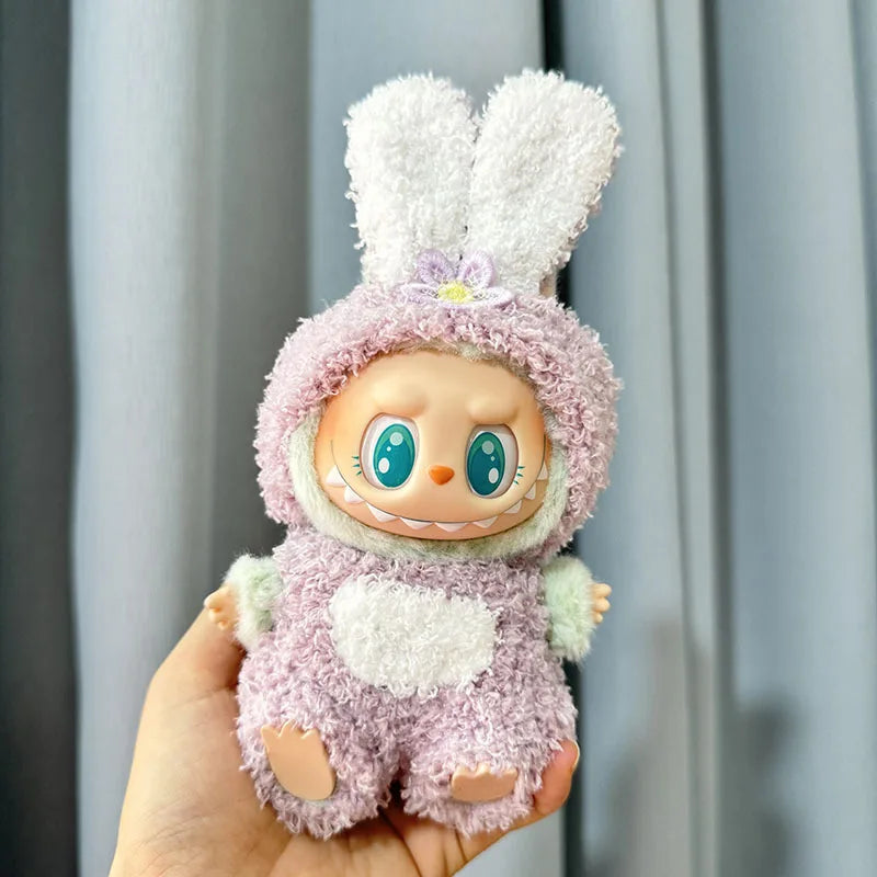 13 Styles Cute Mini Plush Doll Clothes - Outfit Accessories for Kpop Exo Labubu II Idol Dolls, Jumpsuits & Party Clothing