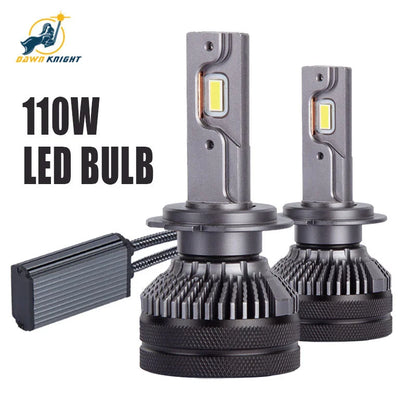 DAWNKNIGHT K5C 110W LED Headlight Bulb — 4300K Double Copper Tube for Car H1/H4/H7/H11/HB3 9005/HB4 9006