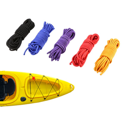 5 Meters 4mm/5mm Kayak Elastic Bungee Cord – Paddle Holder, Deck Rigging & Rear Securing Rope for Boats