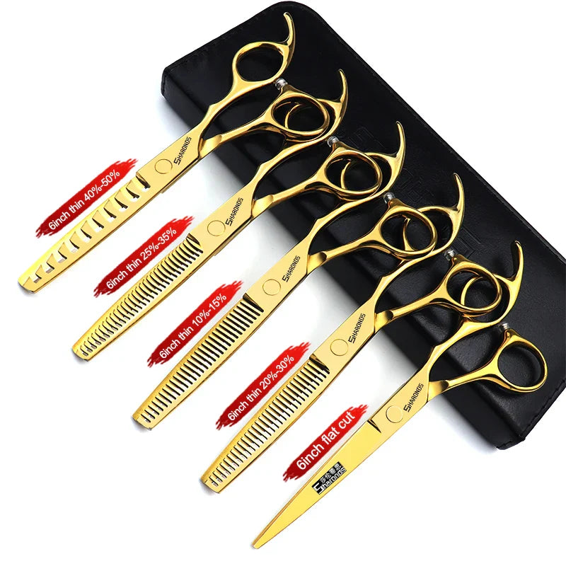 Professional Japanese Hair Cutting & Thinning Scissors – 6''/6.5''/7''/7.5'' Sharp Barber Shears for Salon & Home Use