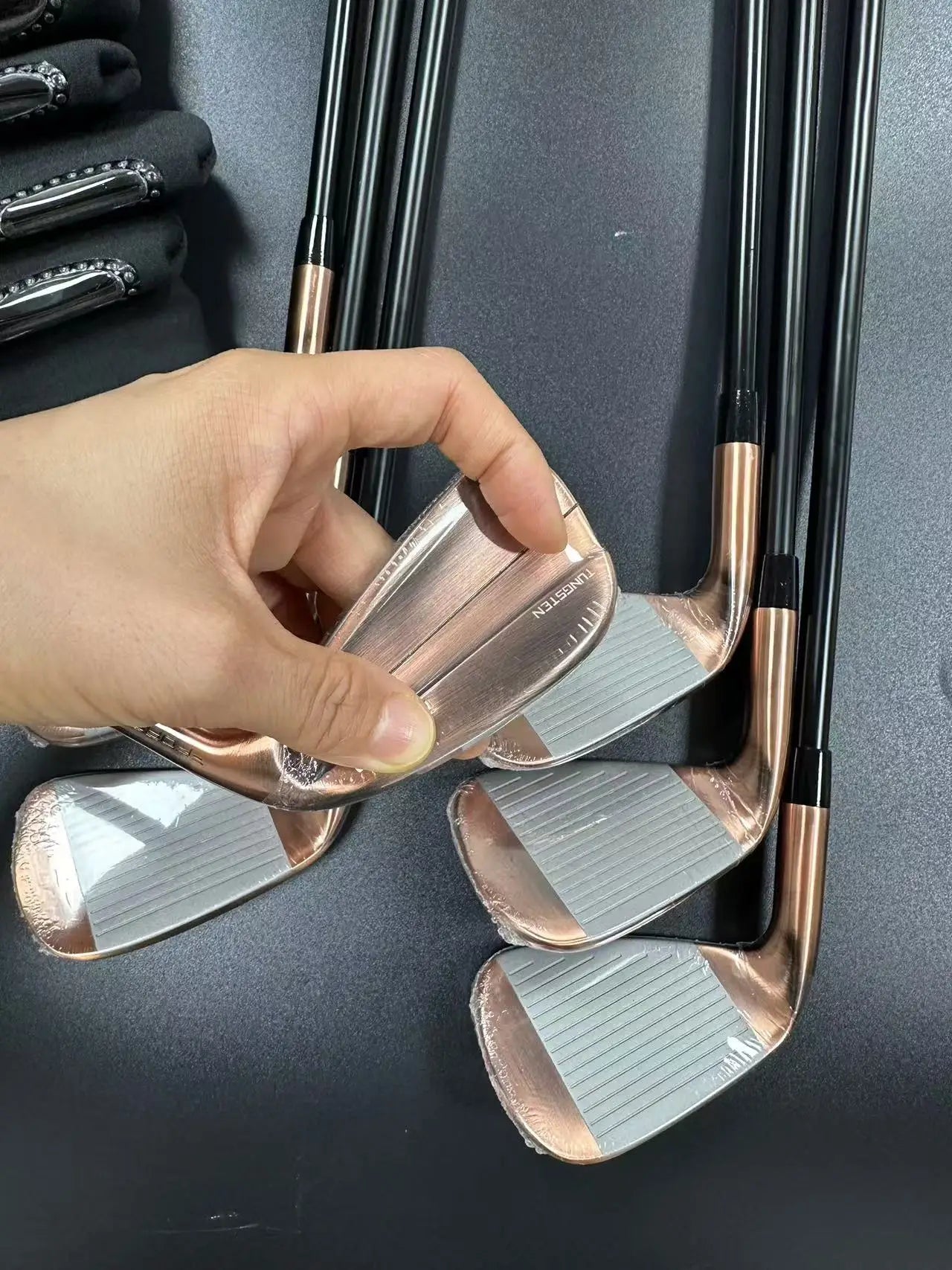New Brand Golf Irons Copper Color Set – P790 456789P, 8pcs with Shaft & Grip, Free Head Cover, Free Shipping