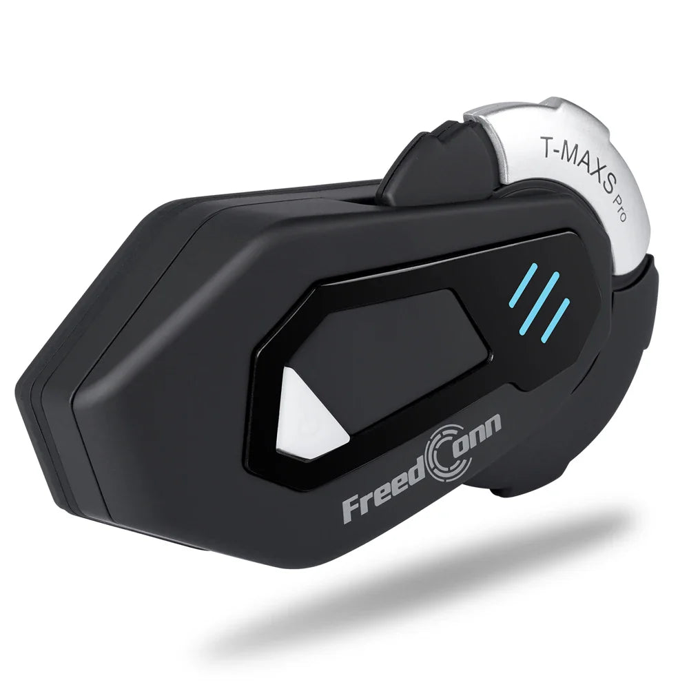 FreedConn Motorcycle Helmet Headset Intercom - Bluetooth Music, FM, Waterproof Moto Helmet Earphones & Intercom System