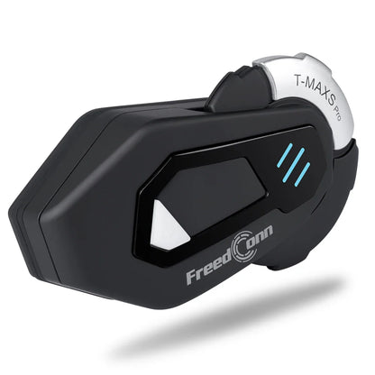 FreedConn Motorcycle Helmet Headset Intercom - Bluetooth Music, FM, Waterproof Moto Helmet Earphones & Intercom System