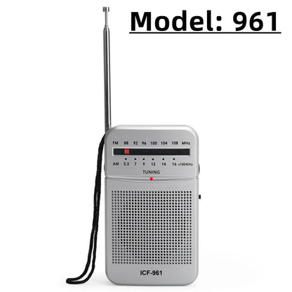 BC-R21/961/962 Mini Portable AM/FM Radio — Battery Operated with Best Reception, Long-Lasting Sound for Running, Walking & Home
