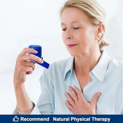 Mucus Clearance Lung Exerciser — Respiratory Vibration Device for Breath Training and Sputum Removal