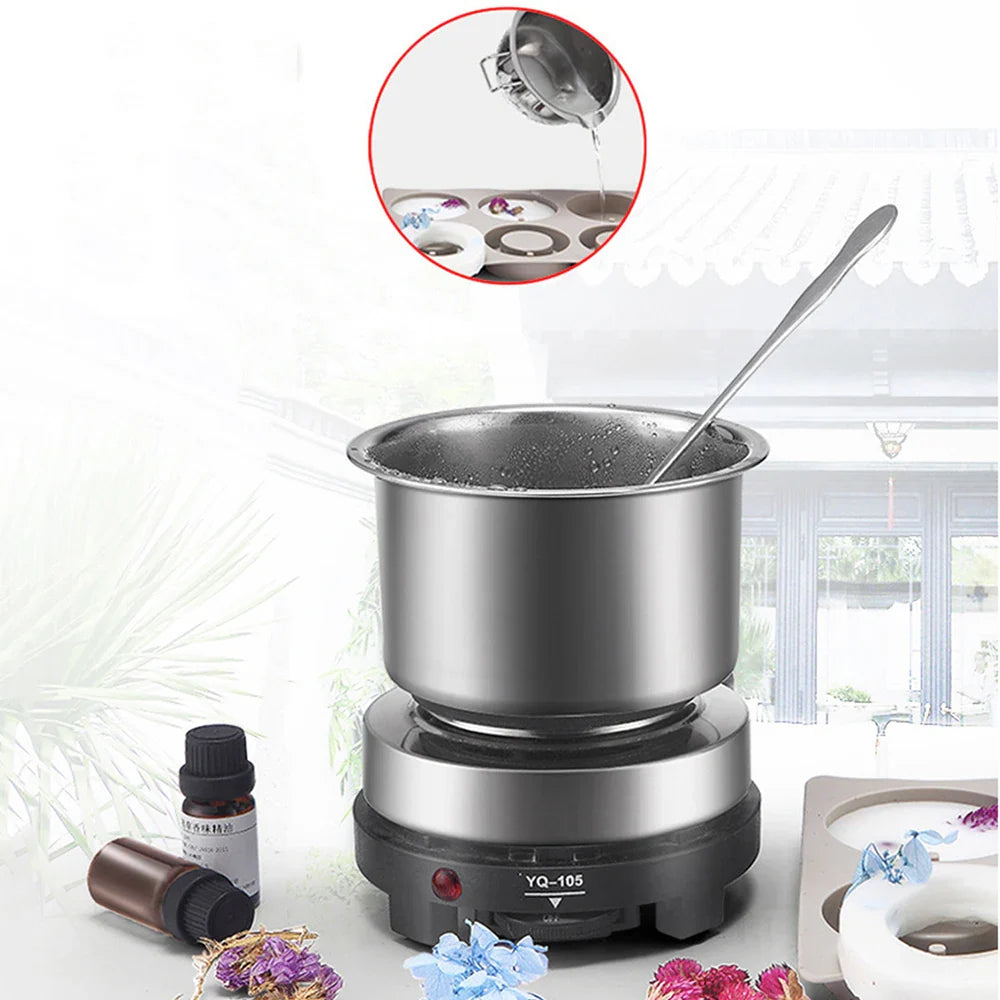 Candle Making Kit – Pouring Pot, DIY Supplies & Tools for Handmade Wax Candles, Includes Wax Melting Hot Plate