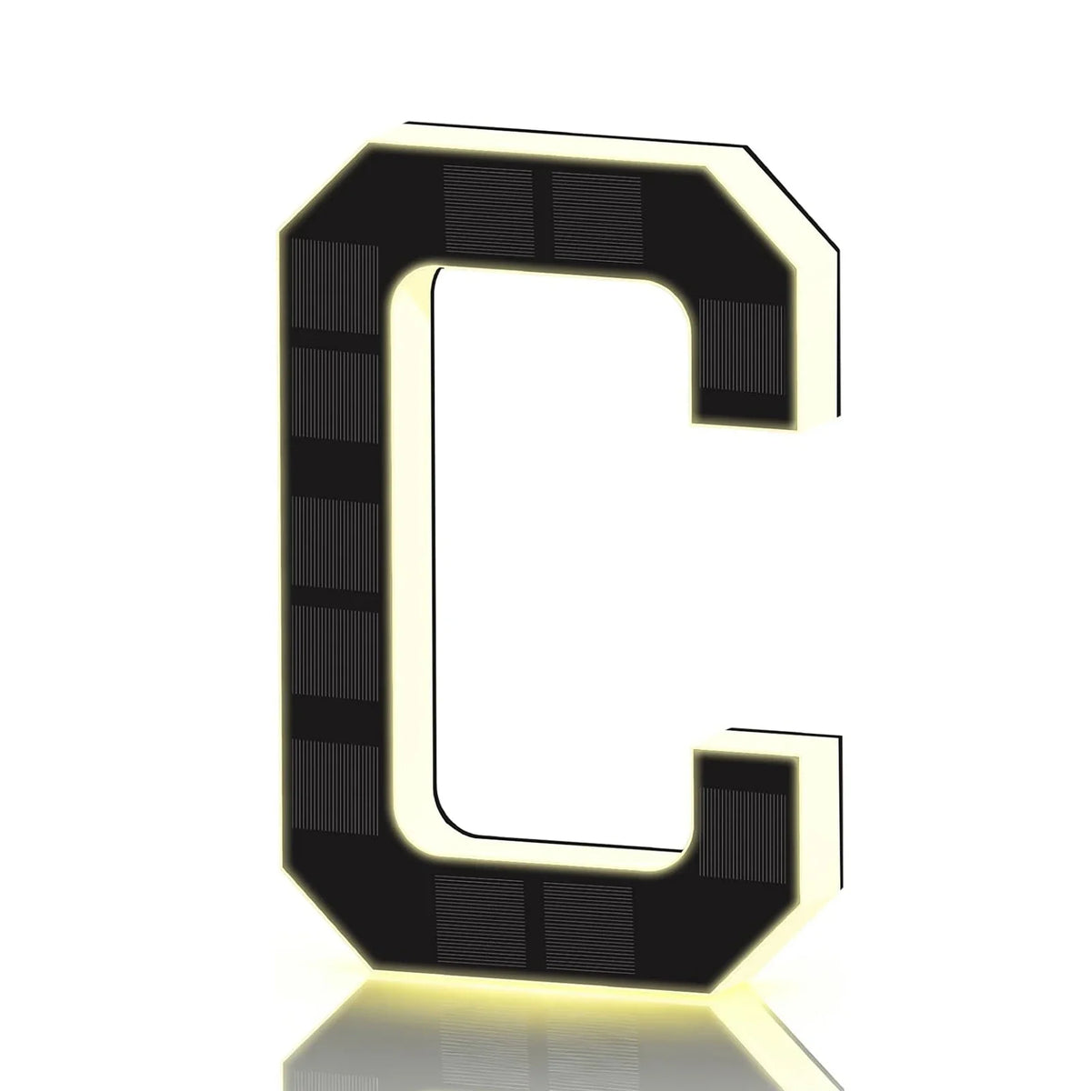LED Solar House Numbers - IP65 Waterproof Personalized Illuminated Outdoor Address Sign for Home, Hotel & Bar 23/17/12CM