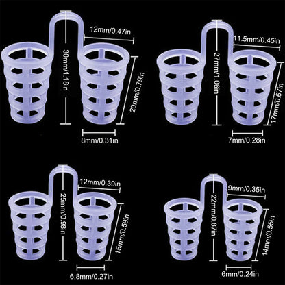 Anti-Snore Nose Clip – 1/2/4/8pcs Sleep Aid Apnea Breathe Device to Stop Snoring