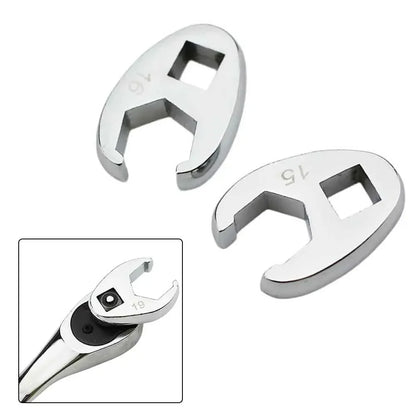 10pcs 3/8" Drive Crowfoot Wrench Set — 10-22mm Metric Open-End Spanners for Torque Wrenches