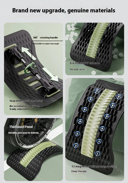 12-Magnet Lumbar Back Stretcher – Vertebrae Relaxer for Humpback Correction, Pain Relief, and Posture Shaping