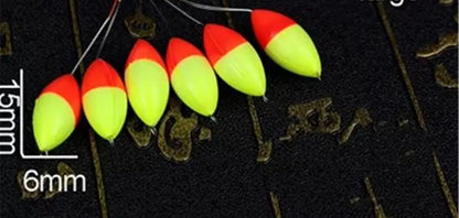 120pcs Oval Fishing Float Beads - Seven Star Bobber Rig Making Beans for Carp Fishing