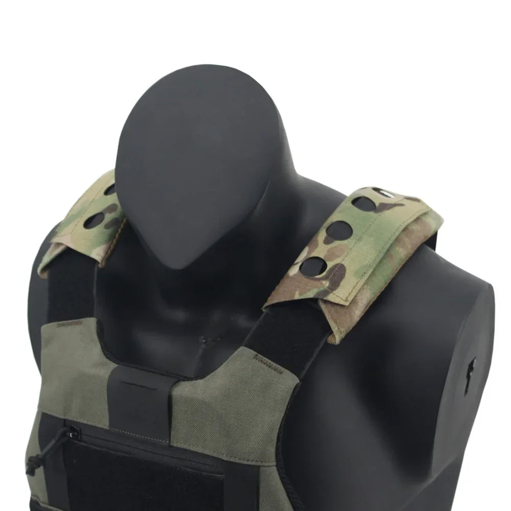 Laser-Cut Tactical Vest Shoulder Pads – Composite FCSK FCPC LV119 Plate Carrier Pads for Airsoft