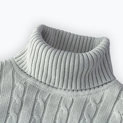 New Turtleneck Sweater for Men - Casual Rollneck Knitted Jumper, Warm Woolen Sweater