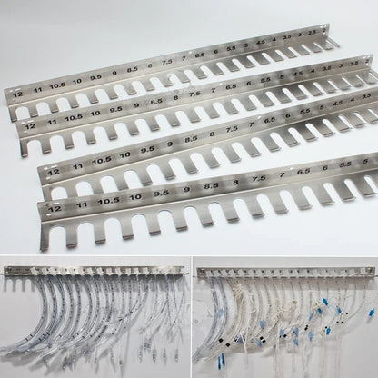 304 Stainless Steel Endotracheal Tube Rack — Intubation Hanger & Trachea Cannula Holder for Veterinary Clinic