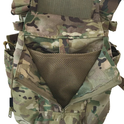 Panel Zip-On Pouch Backpack – 500D Nylon Plate Carrier Bag Compatible with CPC, AVS, JPC 2.0 Vests