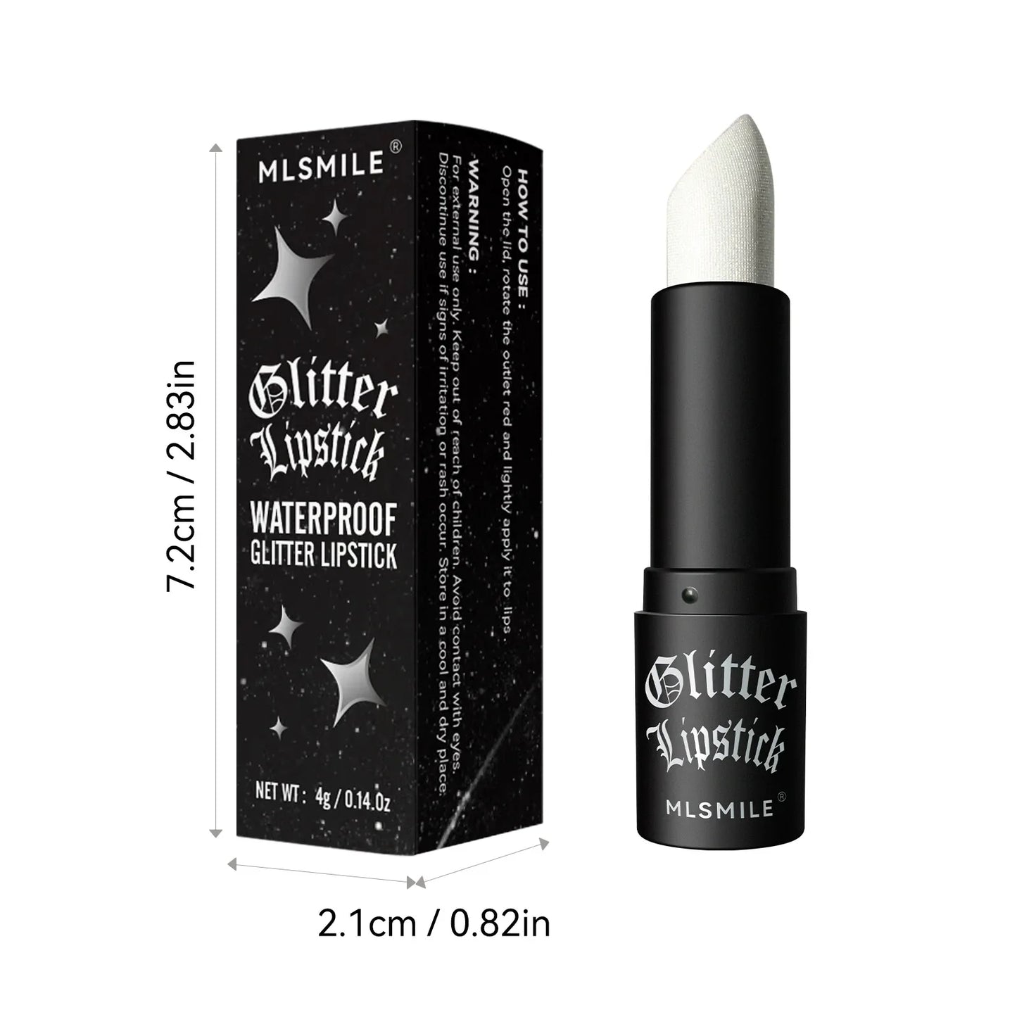 7-Color Glitter Lipstick – Waterproof, Long-Lasting Diamond Pearlescent Metallic Lip Gloss for Women