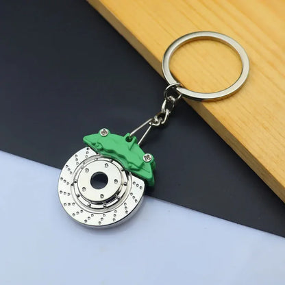 Creative Gear Head Keychain – Speed Gearbox & Turbo Hub Brake Disc Pendant for Car Keys, Shock Absorber Keyring