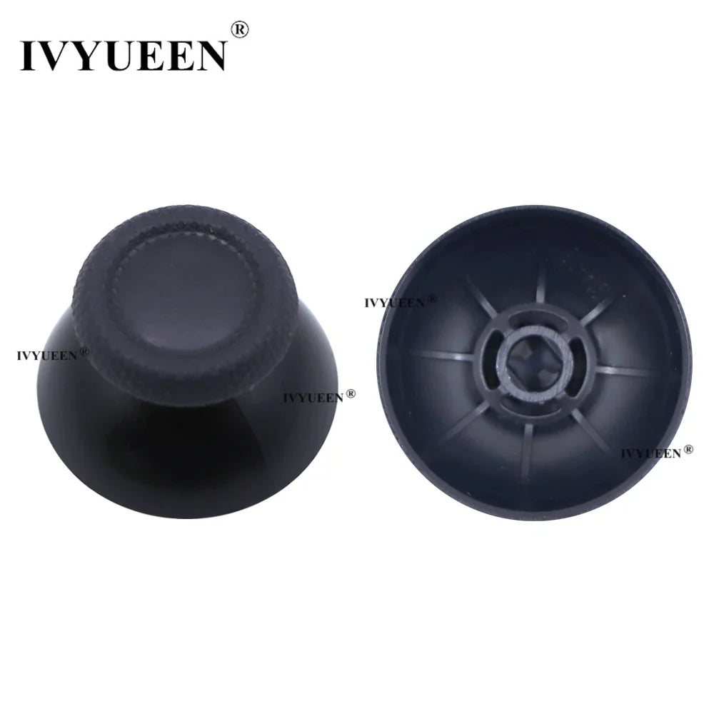 IVYUEEN 100PCS Black Analog Stick Caps – Thumb Grip Covers for PS5, PS4, PS3 & Xbox Controllers